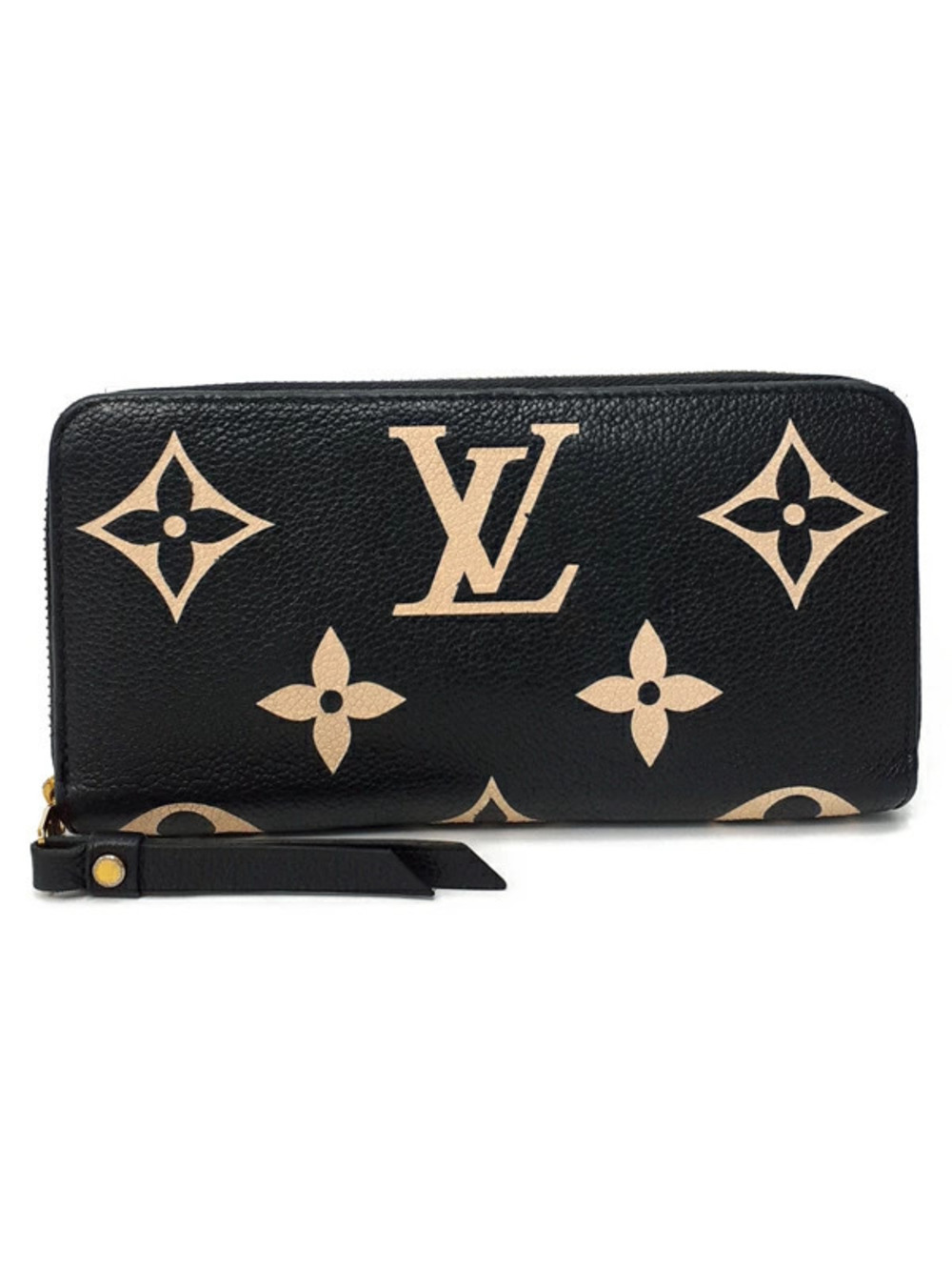 Louis Vuitton Bicolor Monogram Empreinte Zippy Wallet Round Zipper Long